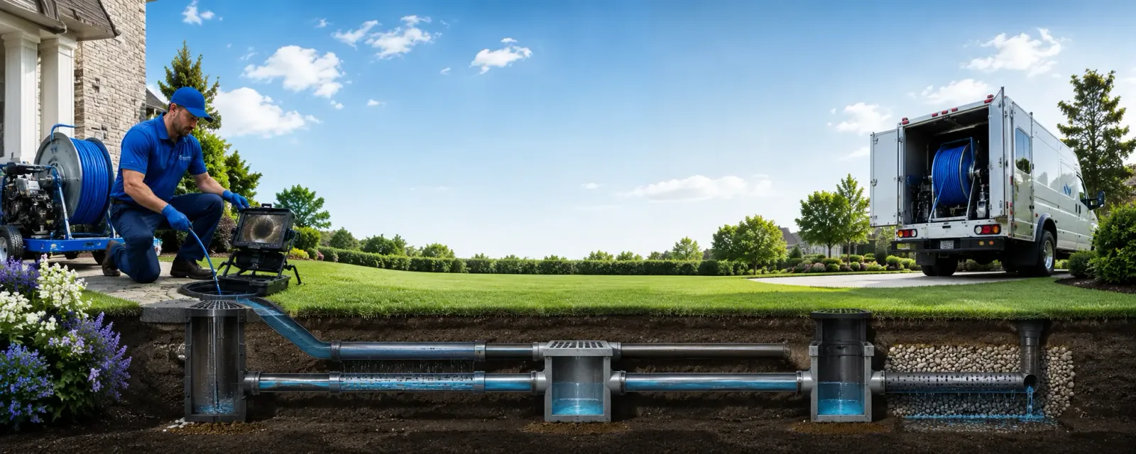 Outdoor drain cleaning information for Fountain Green, UT